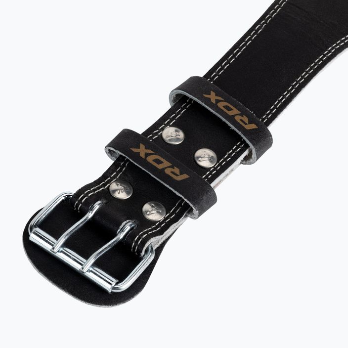 RDX Belt 4" Leather weightlifting belt black WBS-4RB 3