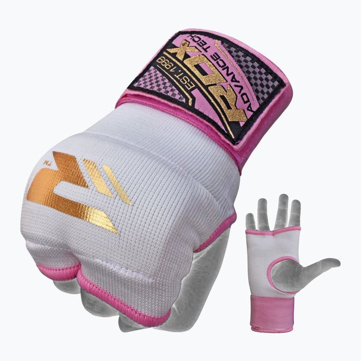 Women's inner gloves RDX white and pink HYP-ISP 6