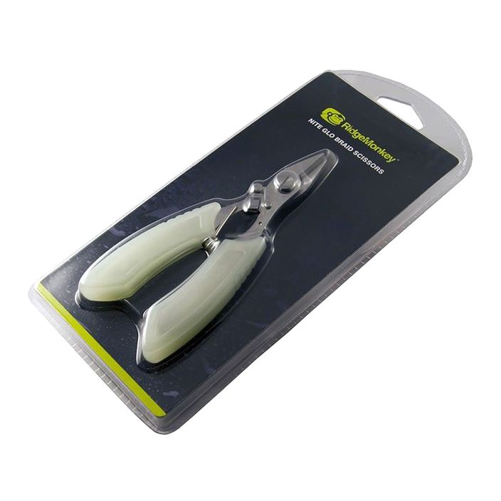 RidgeMonkey Nite-Glo Braid Scissors yellow RM103 2