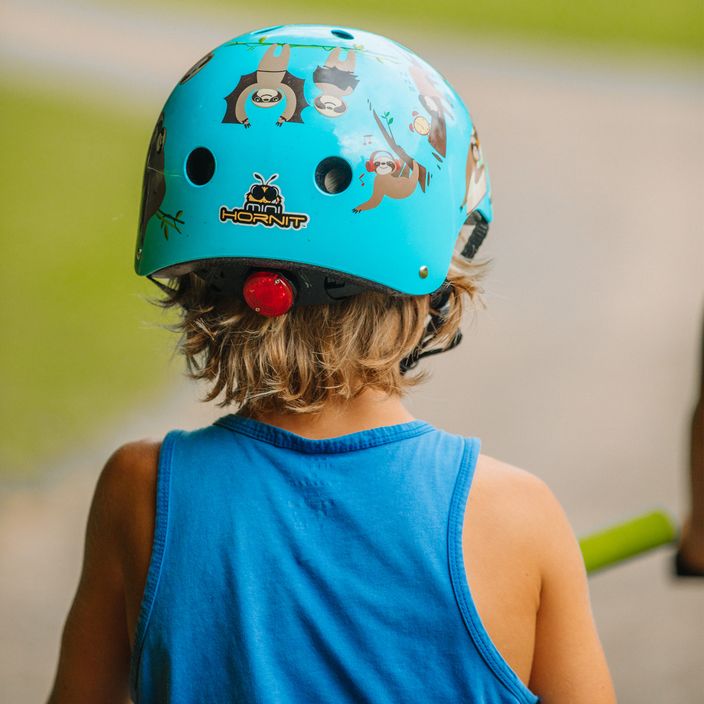 Hornit Sloth blue/brown children's bike helmet 13
