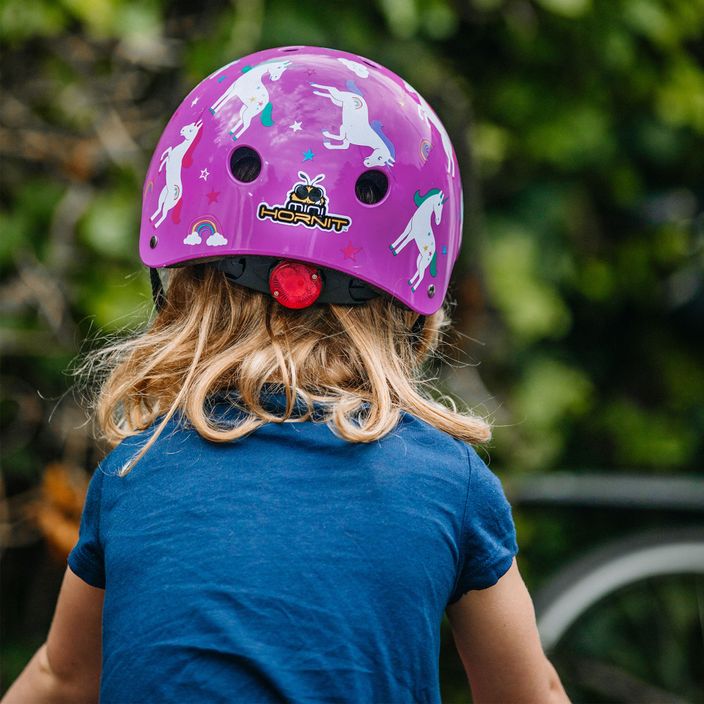 Hornit Unicorn purple/white children's bike helmet 13