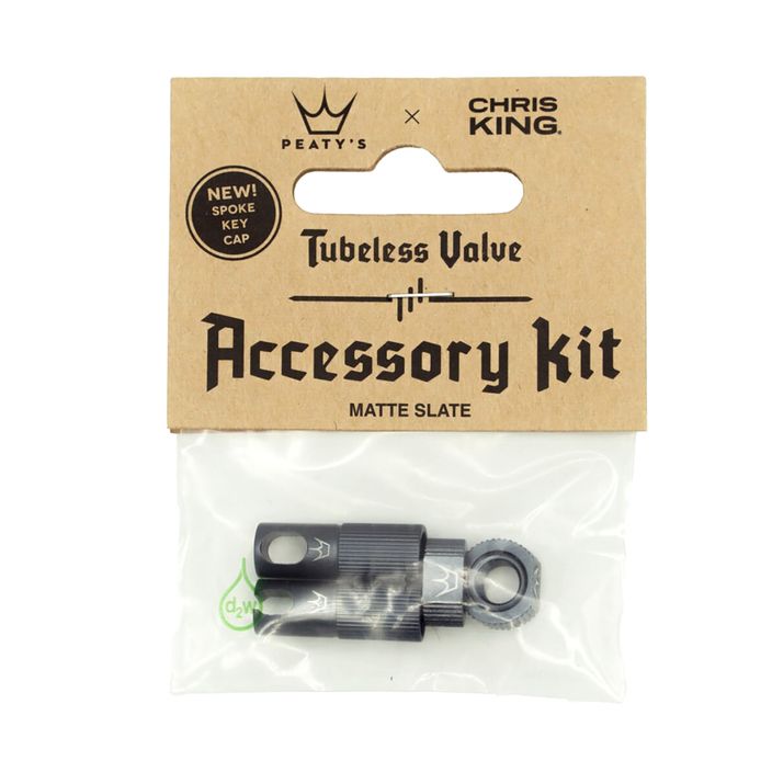 Peaty's X Chris King Mk2 Tubeless Valves Accessory Kit Grey 83806 2