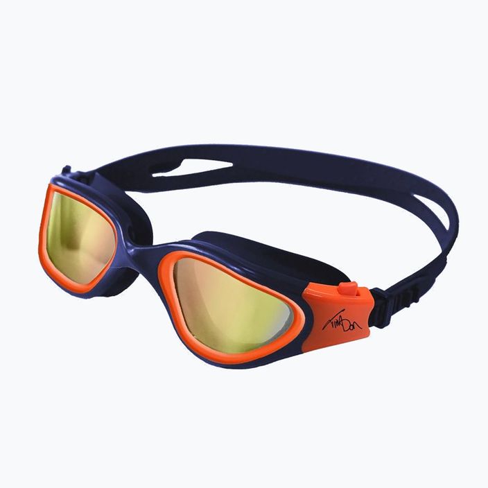 ZONE3 Vapour Polarized Lens swim goggles navy/hi-vis orange