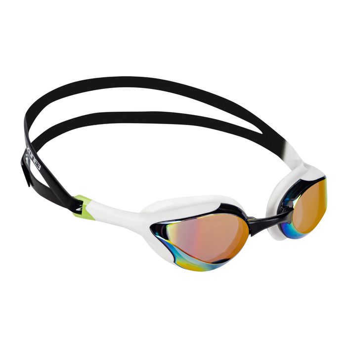 ZONE3 Volare Streamline Racing white/lime swimming goggles 2