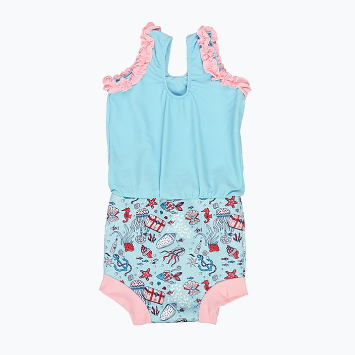 Children's one-piece swimsuit Splash About Happy Nappy Hidden Treasure blue CHNHTM 2
