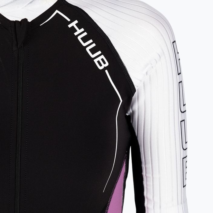 Women's Triathlon Suit HUUB Anemoi Aero Tri Suit black and white ANELCSW 3