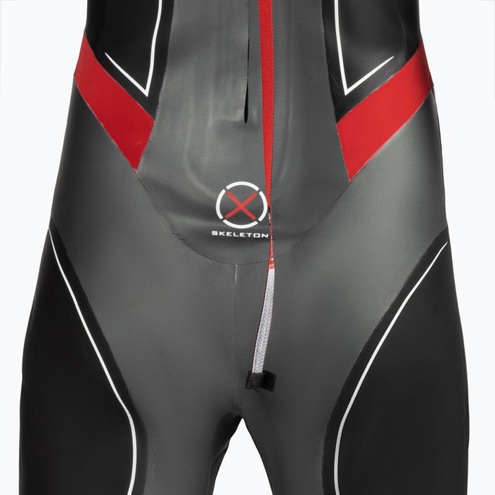 Men's triathlon wetsuit HUUB Aegis X 3:5 black/red AEGX35 6