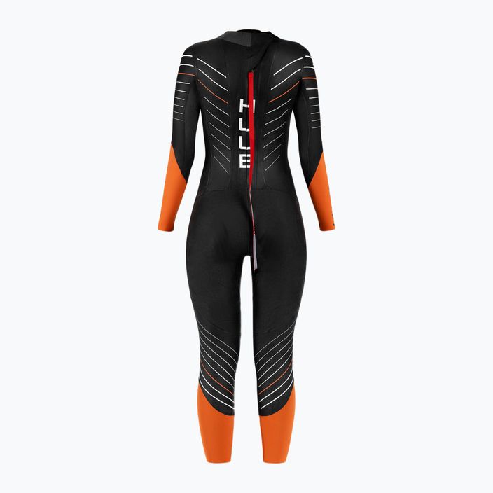 Women's triathlon wetsuit HUUB Araya 2:4 black-orange ARAYAW 2