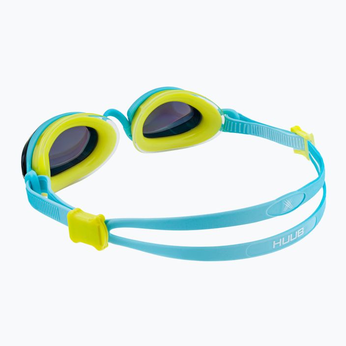 HUUB Pinnacle Air Seal swimming goggles aqua/fluo yellow A2-PINNAQ 4