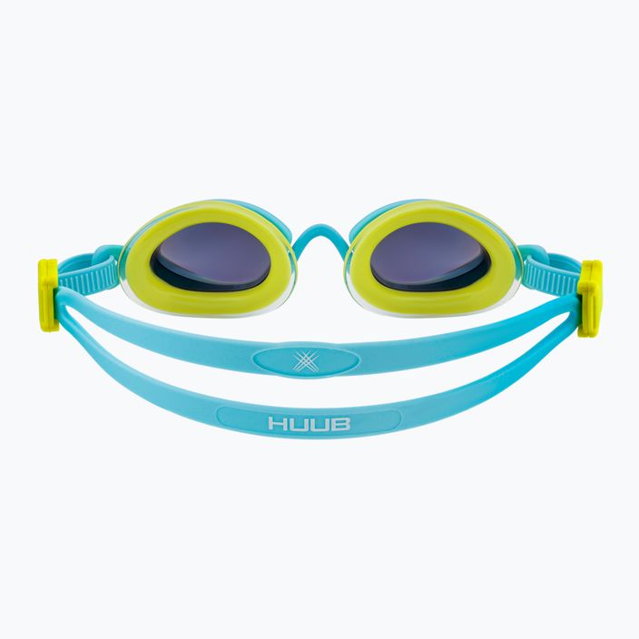HUUB Pinnacle Air Seal swimming goggles aqua/fluo yellow A2-PINNAQ 5