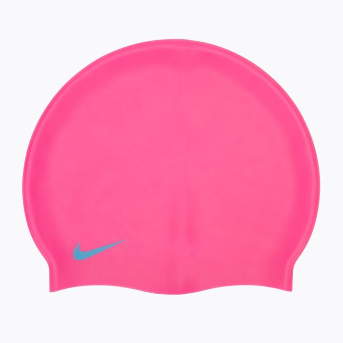 Nike Solid Silicone children's swimming cap pink TESS0106-670