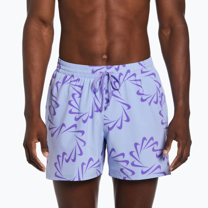 Men's Nike Swoosh Line 5" Volley shorts purple NESSD509-451 4