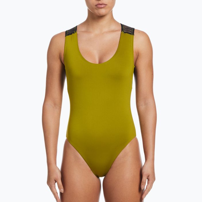 Women's one-piece swimsuit Nike Wild green NESSD250-314 4