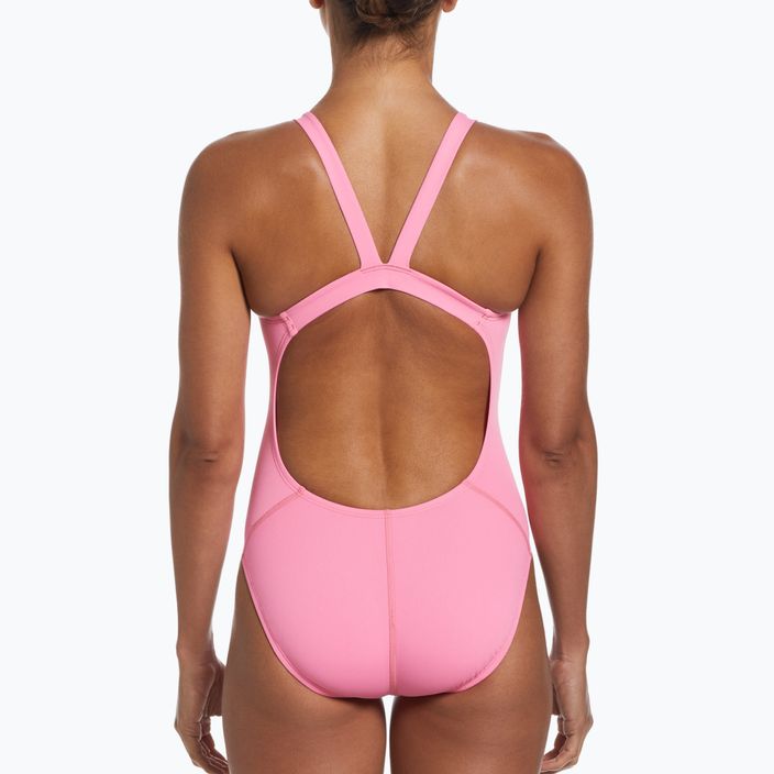 Nike Hydrastrong Solid Fastback women's one-piece swimsuit pink NESSA001-660 5