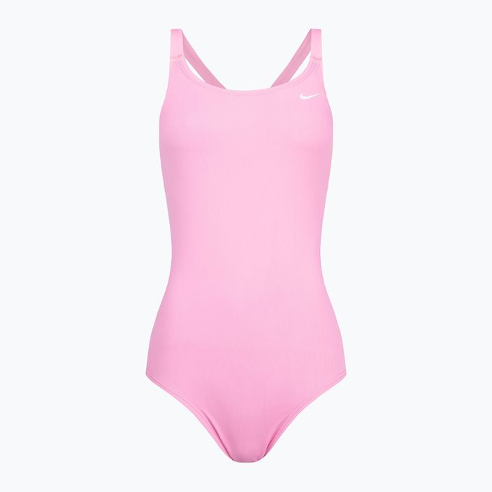 Nike Hydrastrong Solid Fastback women's one-piece swimsuit pink NESSA001-660