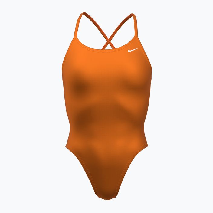 Women's one-piece swimsuit Nike Lace Up Tie Back total orange