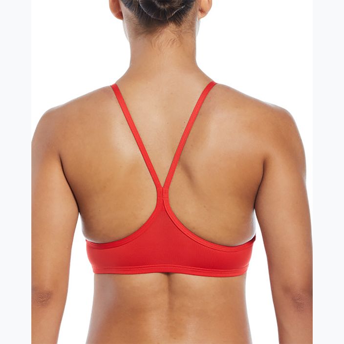 Women's two-piece swimsuit Nike Essential Sports Bikini light crimson 3