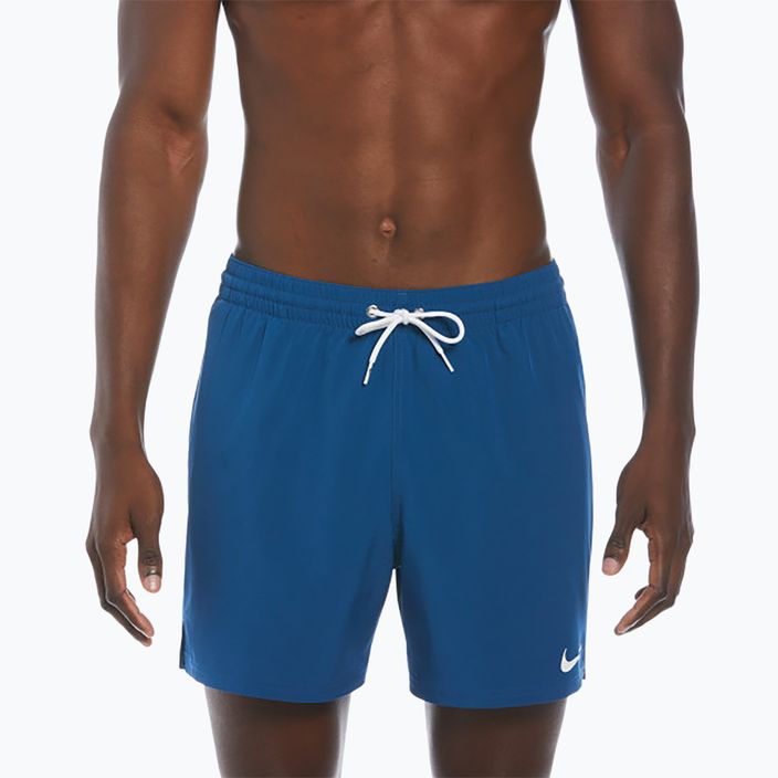 Men's Nike Solid 5" Volley court blue swim shorts