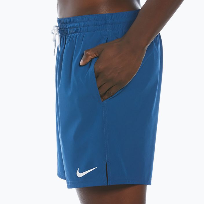 Men's Nike Solid 5" Volley court blue swim shorts 3