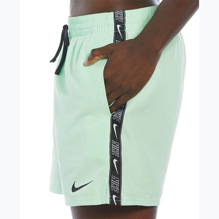 Men's Nike Logo Tape 5" Volley swim shorts vapor green 3