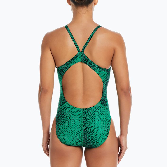 Nike Hydrastrong Delta Racerback court green women's one-piece swimsuit 5