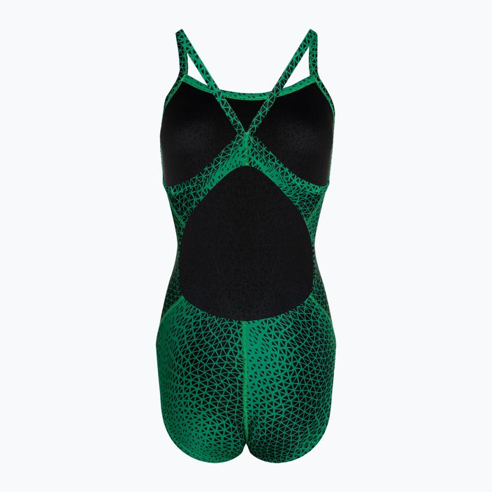 Nike Hydrastrong Delta Racerback court green women's one-piece swimsuit 2