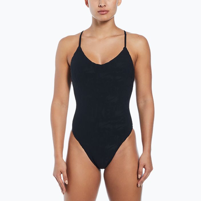 Nike Retro Flow Terry women's one-piece swimsuit black 5