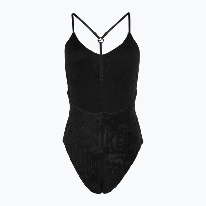 Nike Retro Flow Terry women's one-piece swimsuit black 2