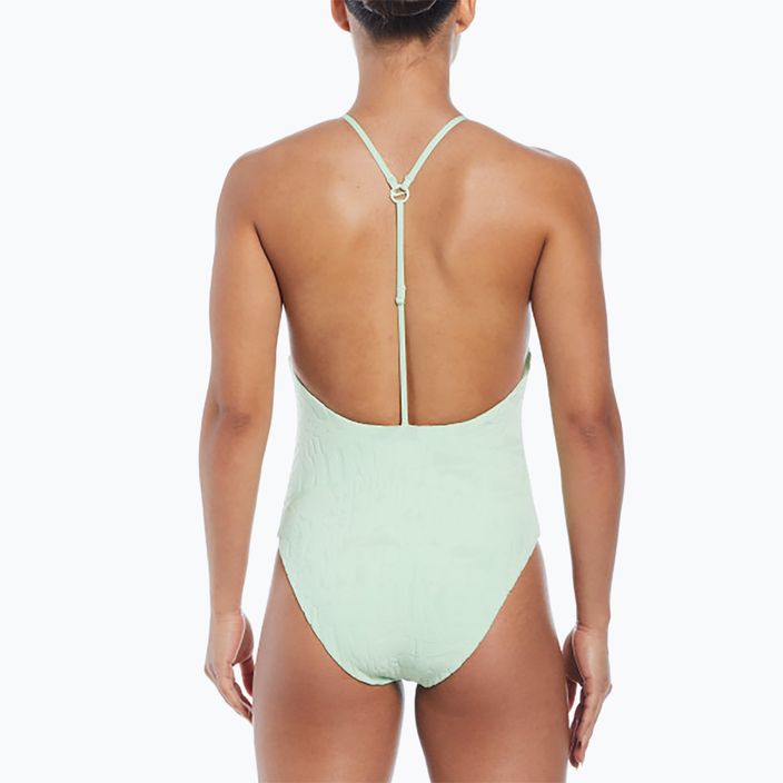 Women's one-piece swimsuit Nike Retro Flow Terry vapor green 6