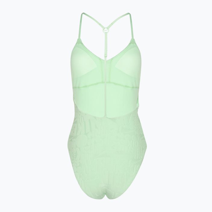 Women's one-piece swimsuit Nike Retro Flow Terry vapor green 2