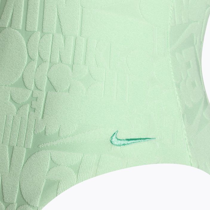 Women's one-piece swimsuit Nike Retro Flow Terry vapor green 3