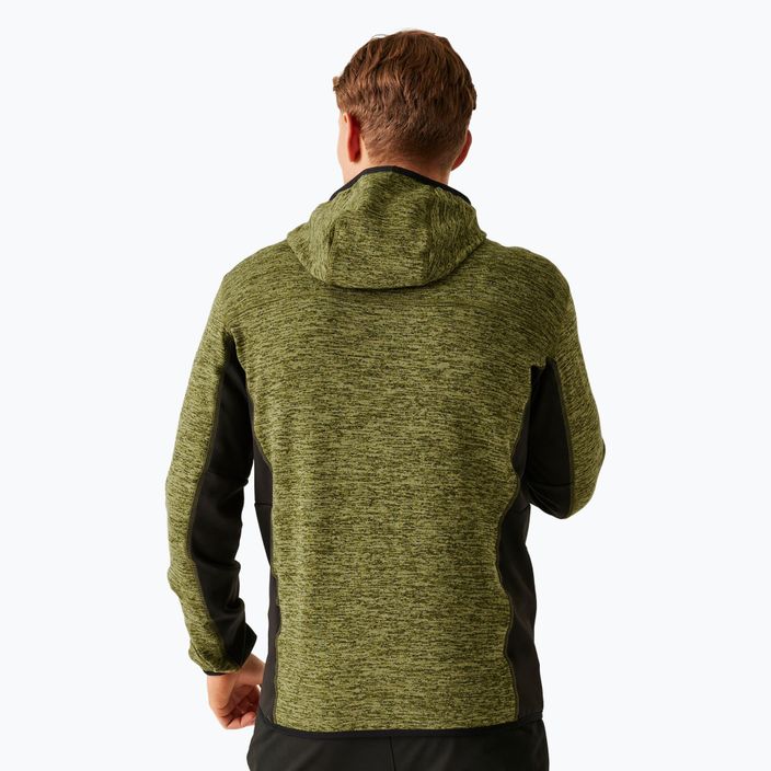 Men's REGATTA Alven nephrite green marl/black sweatshirt 3