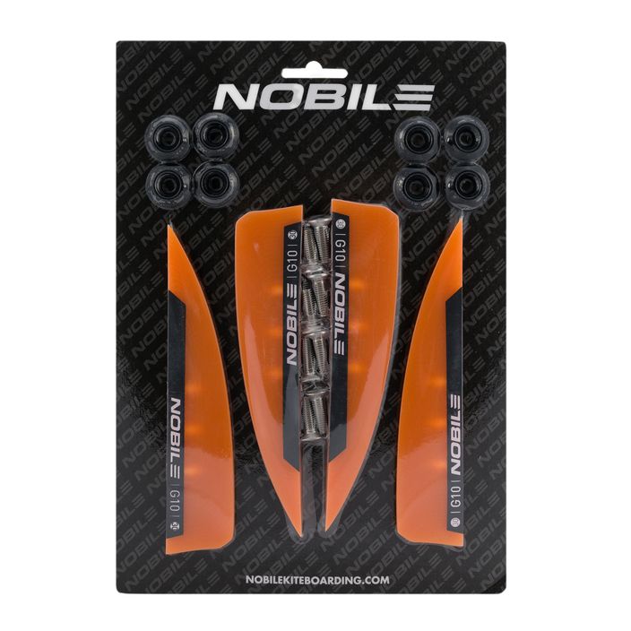 Nobile 15 Fin G10 kiteboard fins (4 pcs.) orange NBL-F15-G10 2