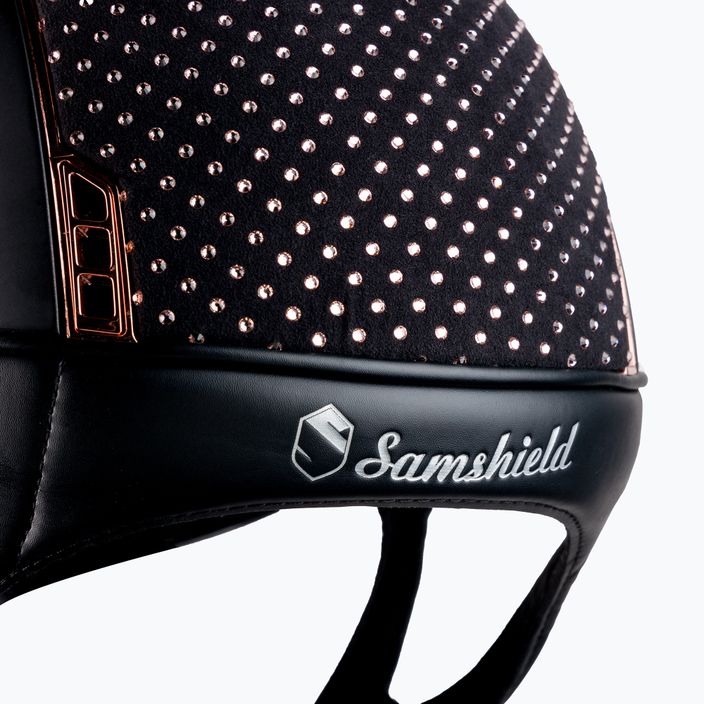 Samshield Shadowmatt Alcantara Sparkling Vintage Rose riding helmet black 3125659493489 5