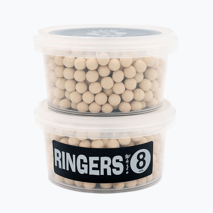 Ringers White Shellfish Boilies 8mm 100g PRNG31 hook balls