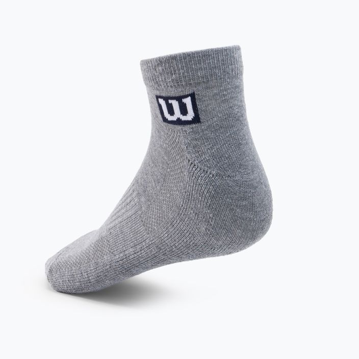 Men's training socks Wilson Premium Low Cut 3 pack grey W8F3H-3730 2