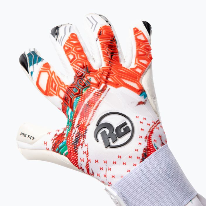 RG Aversa 21/22 goalkeeper's gloves white and orange AVE2108 3