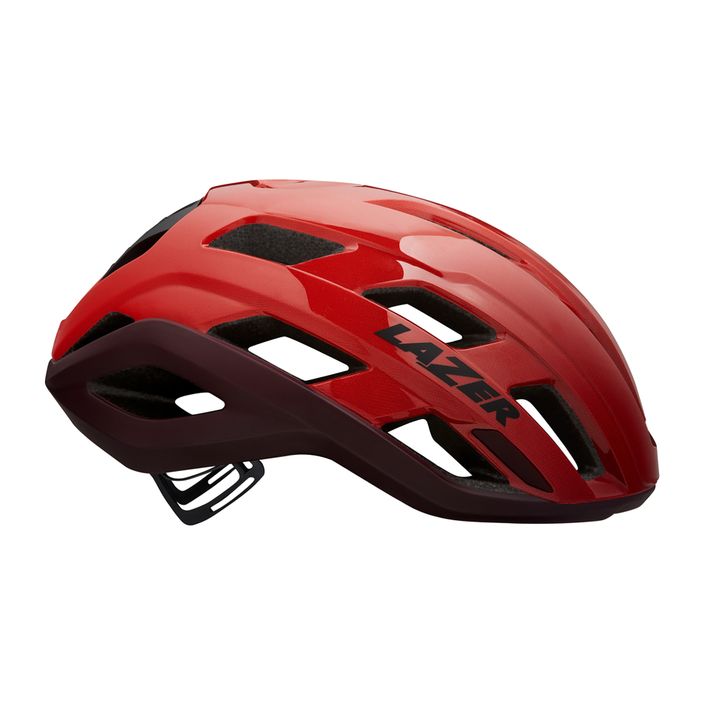 Lazer Strada KinetiCore red bicycle helmet 2
