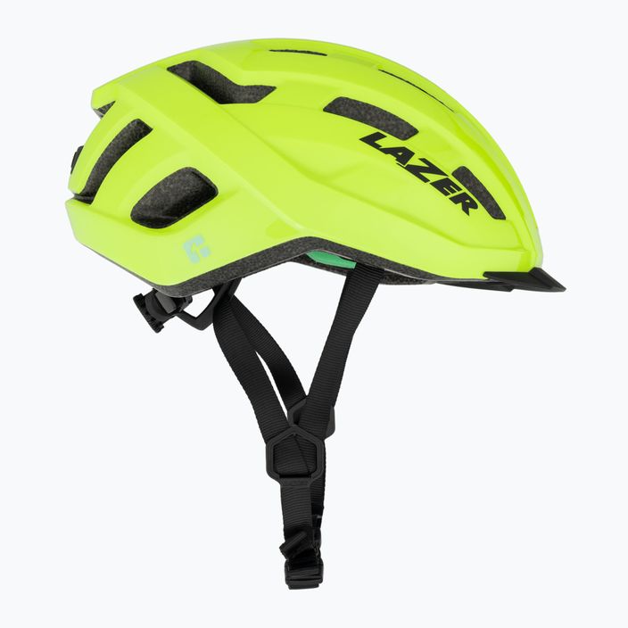 Lazer Codax KinetiCore + net flash yellow bicycle helmet 4