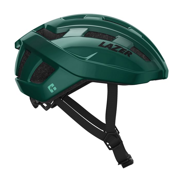 Lazer Tempo KinetiCore dark green bicycle helmet 2