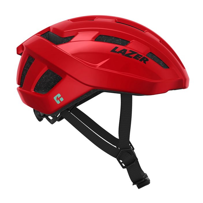 Lazer Tempo KinetiCore red bicycle helmet 2
