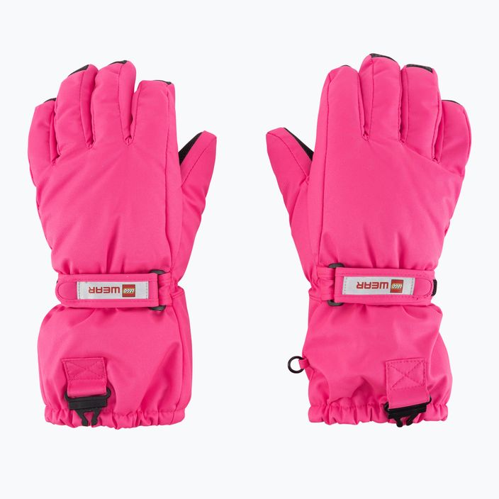 Children's ski gloves LEGO Lwazun 705 pink 11010250 3