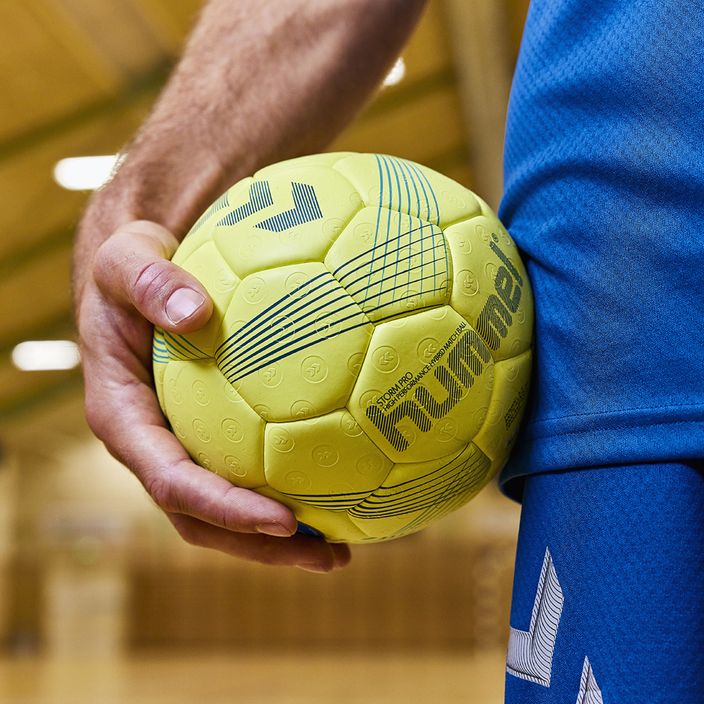 Hummel Strom Pro HB handball yellow/blue/marine size 2 5