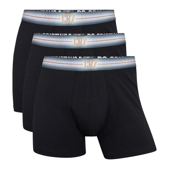 Men's CR7 Basic Trunk boxer shorts 3 pairs black/navy blue 2