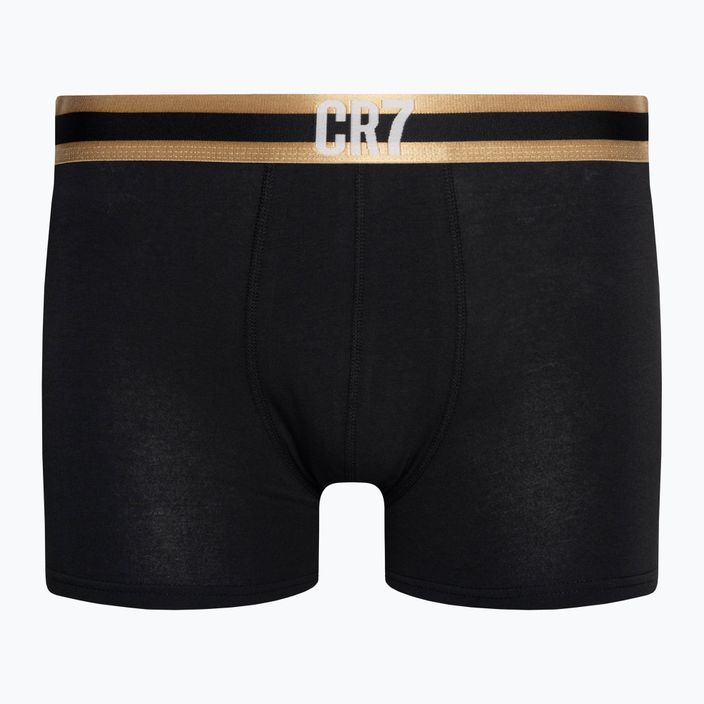 Men's CR7 Basic Trunk boxer shorts 3 pairs black/gold 2