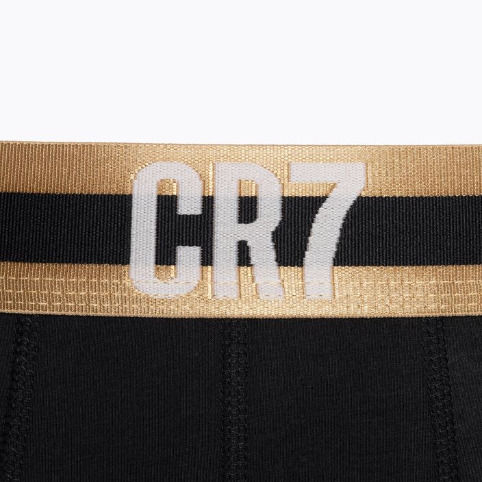 Men's CR7 Basic Trunk boxer shorts 3 pairs black/gold 4