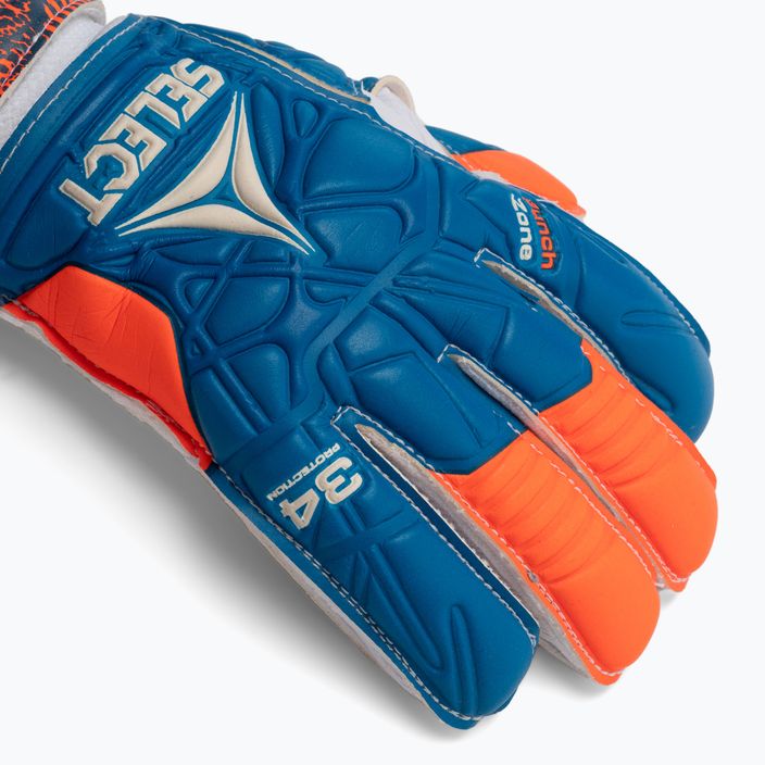 SELECT 34 Protection goalkeeper gloves 2019 blue and white 500046 3