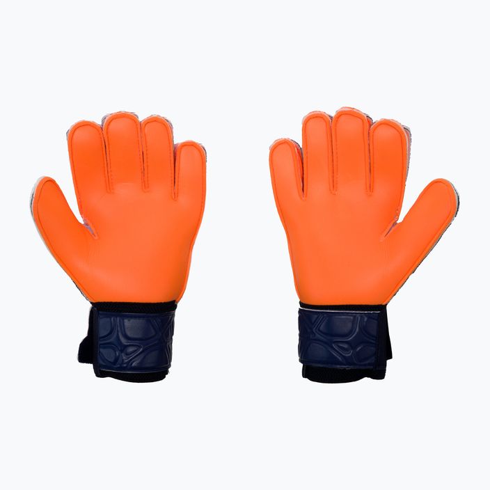 Children's goalkeeper gloves SELECT 03 Youth V21 navy blue and orange 500056 2