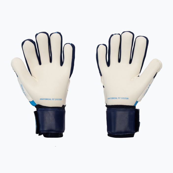 Goalkeeper's gloves SELECT 77 Super GRIP V22 blue and white 500062 2