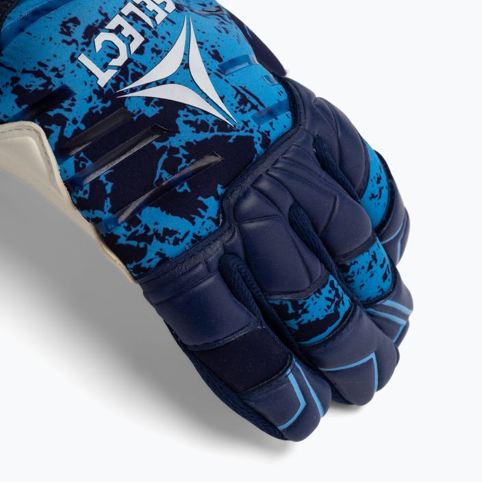 Goalkeeper's gloves SELECT 77 Super GRIP V22 blue and white 500062 3